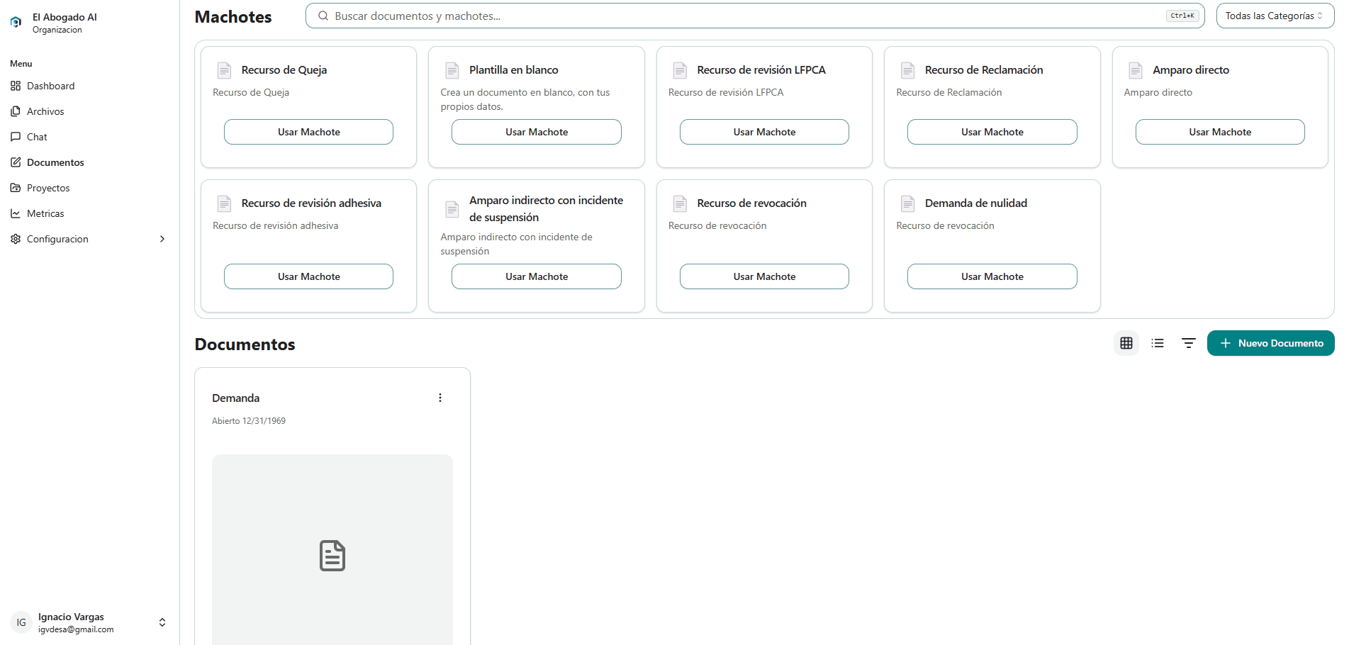 Gestión de Documentos Legales